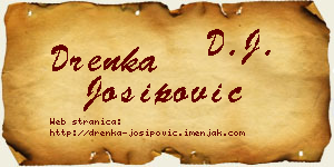Drenka Josipović vizit kartica